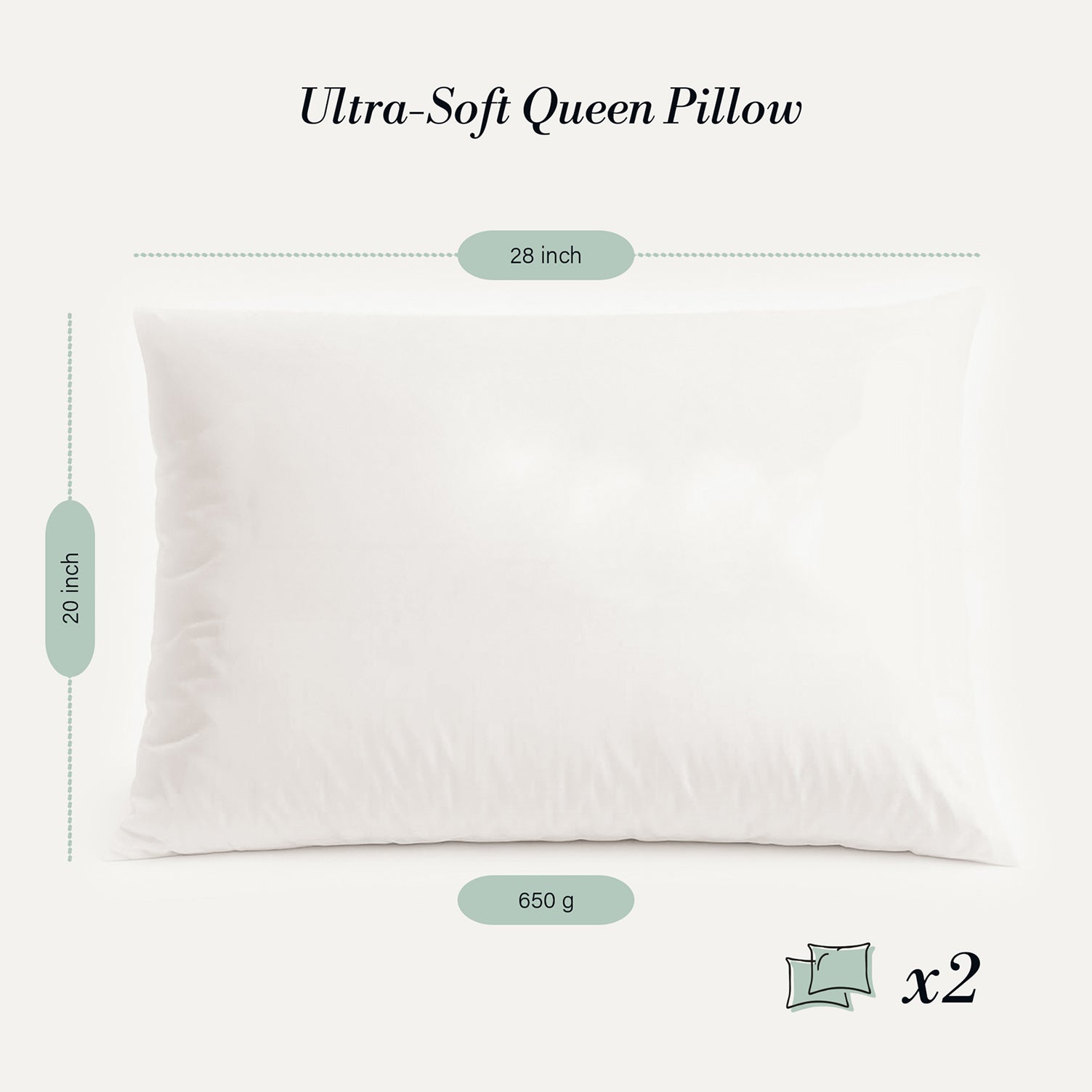 Queen Size Pillows Set of 4