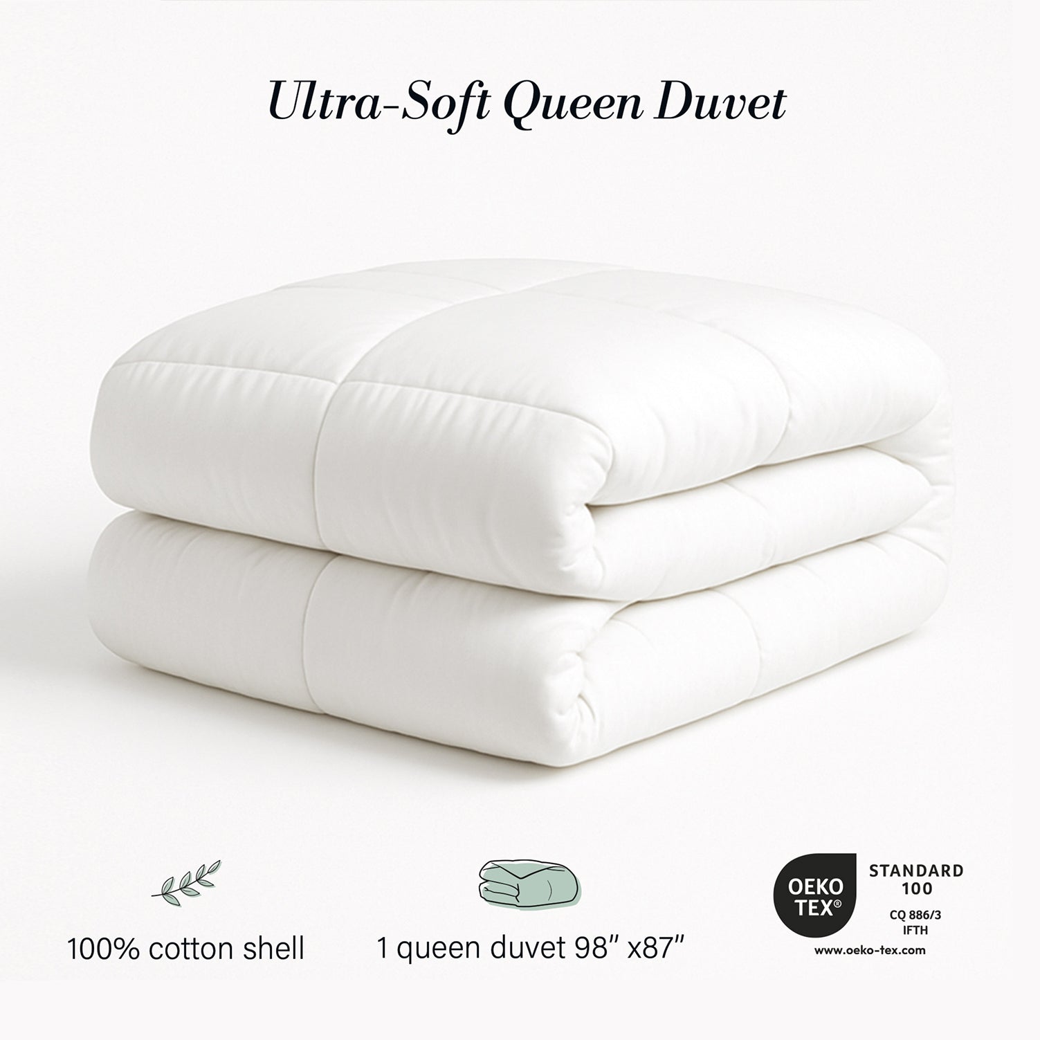 Queen Size Comforter Set with 2 Pillows